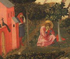 Selon la légende, c'est dans le jardin de sa maison que  saint Augustin prend conscience de sa nécessaire conversion  